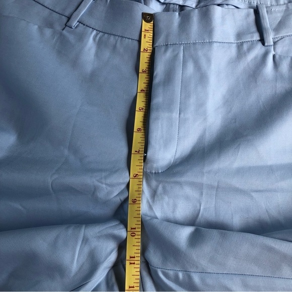 Core Life Pants Light Blue Size 14W Cropped Cotton Slash Pockets‎ New - Picture 10 of 11